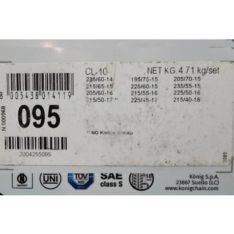 Cadenas para Nieve König...